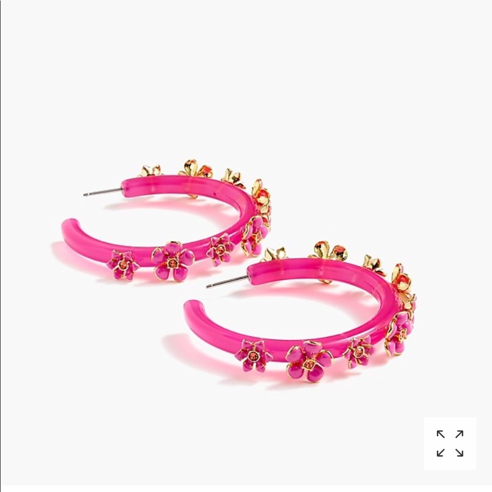 NWT JCREW FLOWERS HOOPS